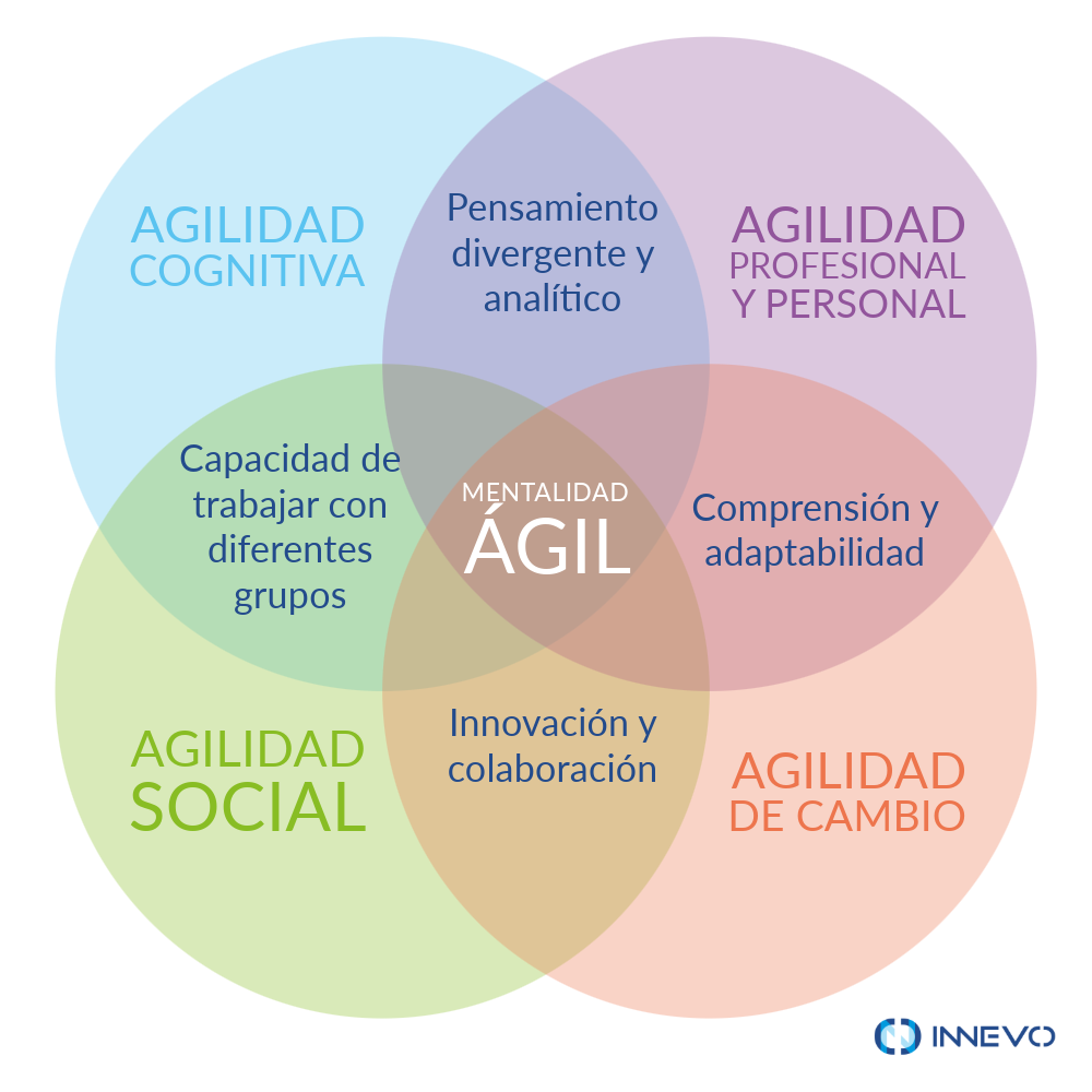 Diagrama sobre la Mentalidad Ágil