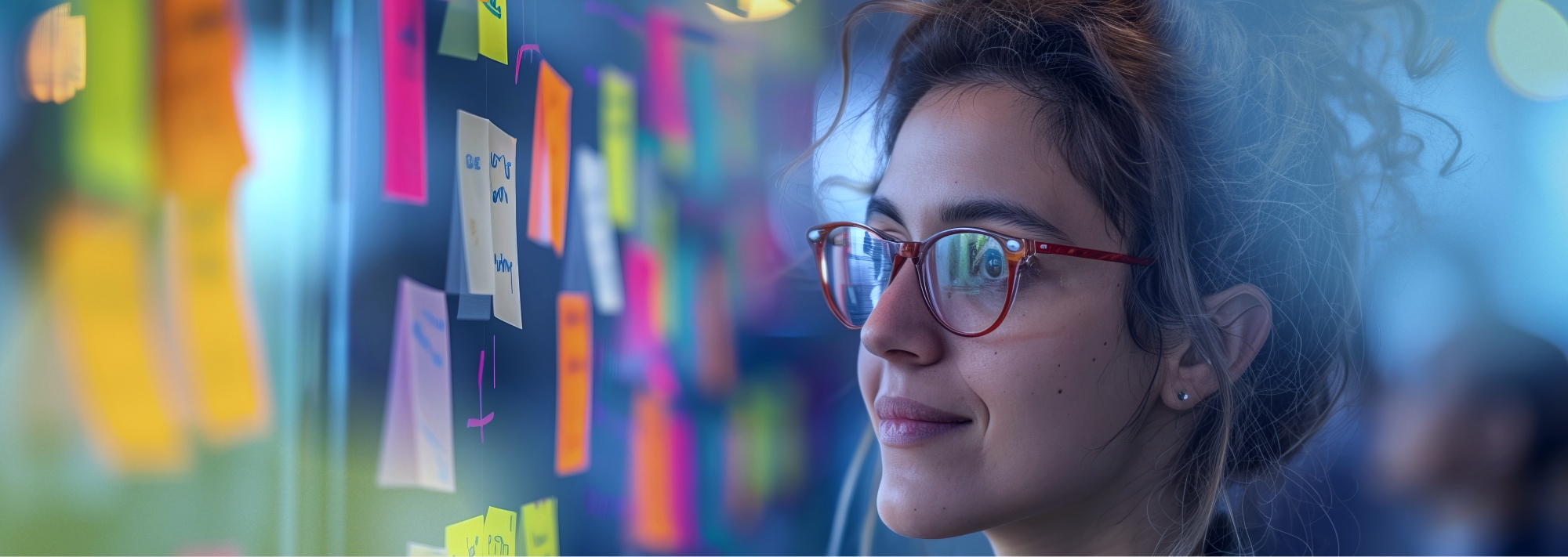Persona gestionando un proyecto con la metodología Scrum